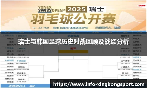 瑞士与韩国足球历史对战回顾及战绩分析